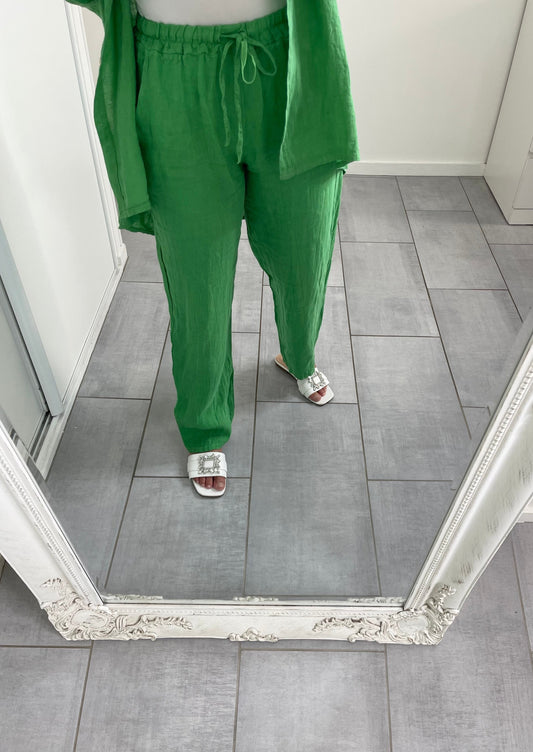 Pantalon 100% lin