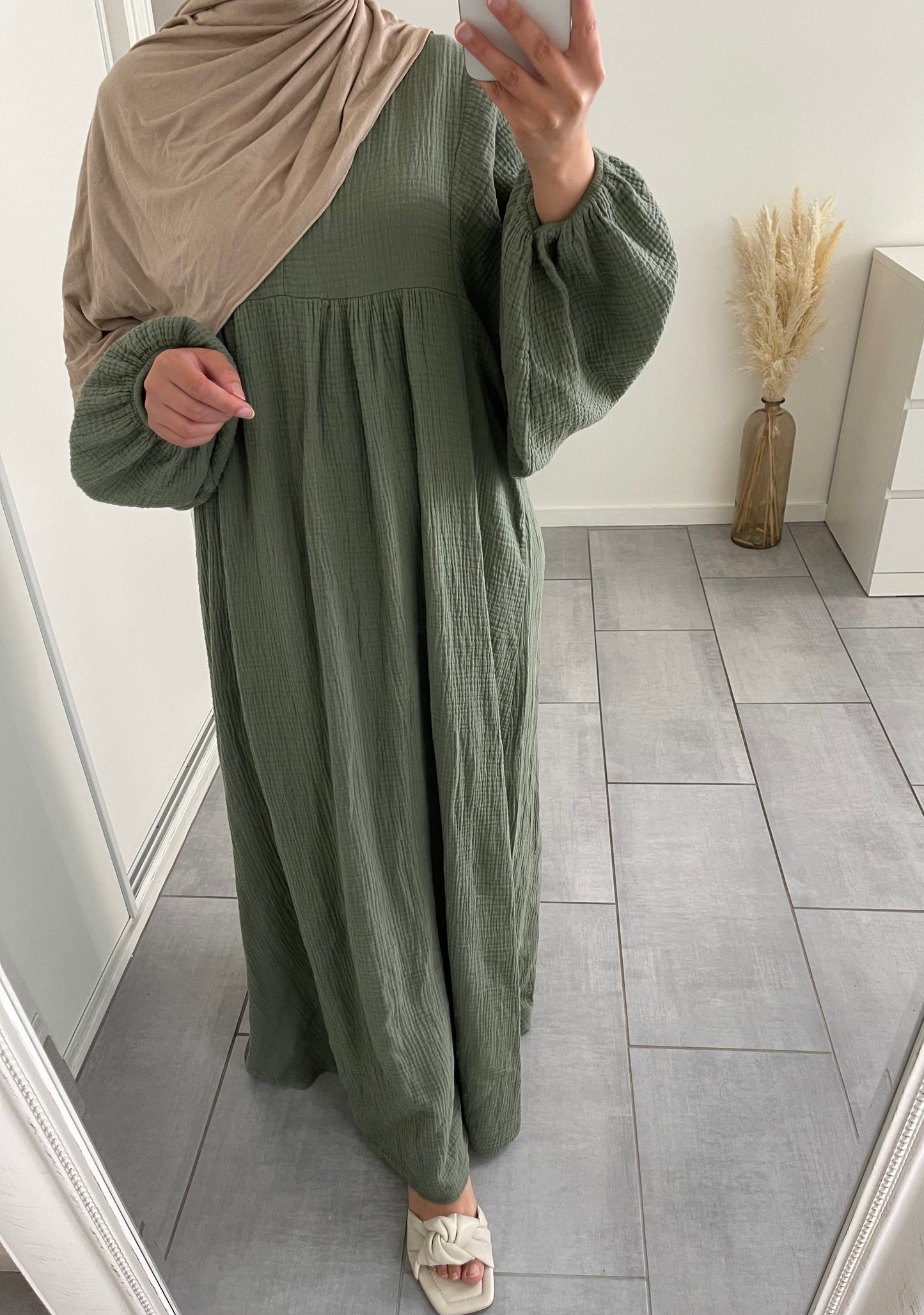 Robe en gaz de coton