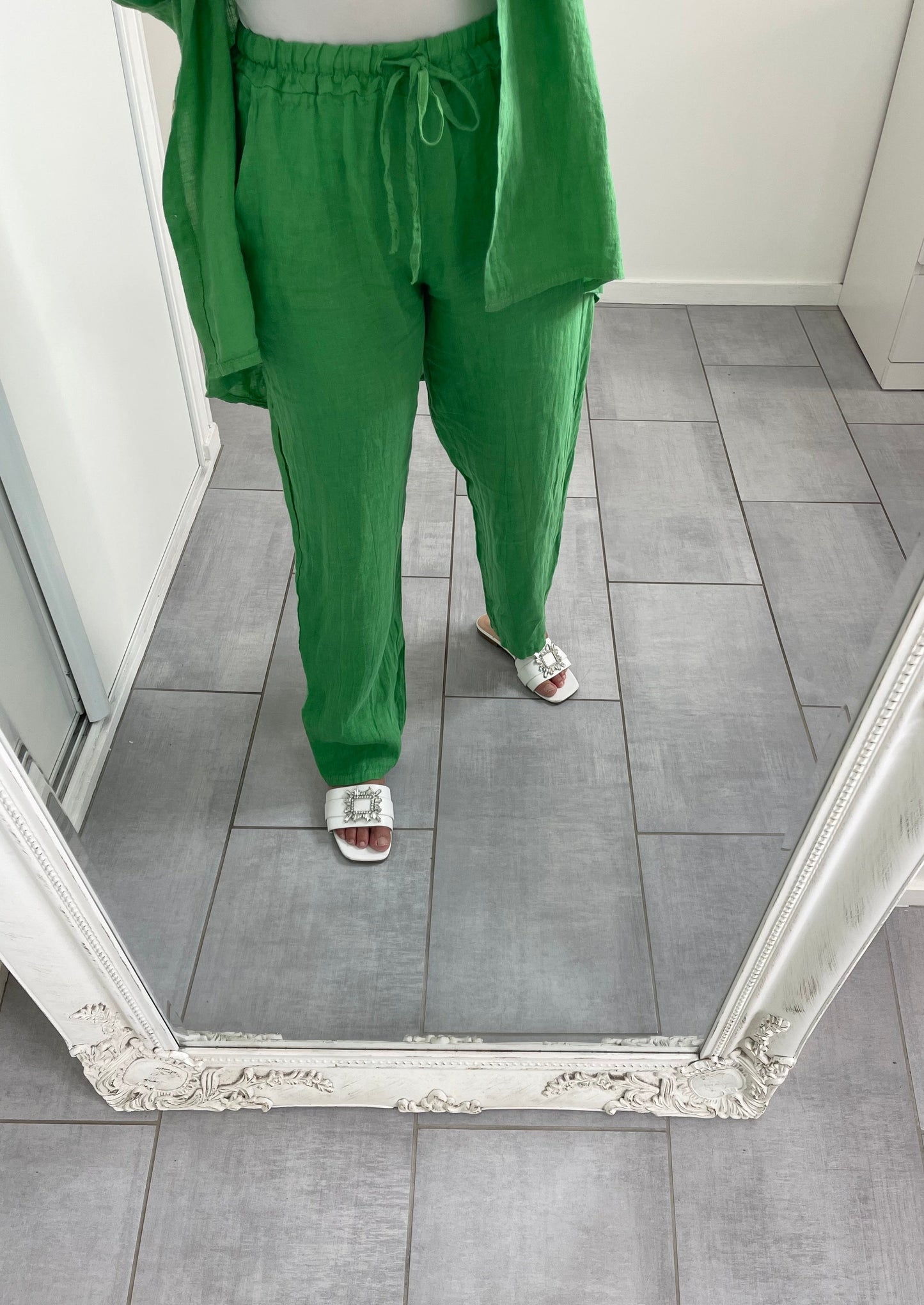 Pantalon 100% lin